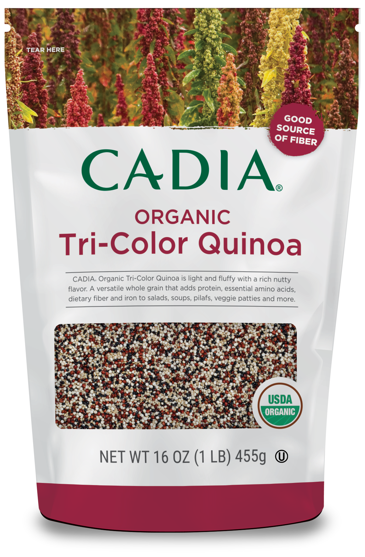 slide 1 of 1, Cadia Organic Tri-Color Quinoa, 16 oz