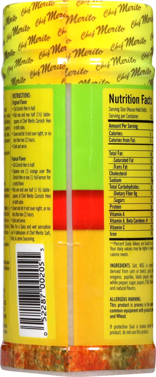 slide 13 of 13, Chef Merito Cornish Hen Seasoning 11 oz, 11 oz