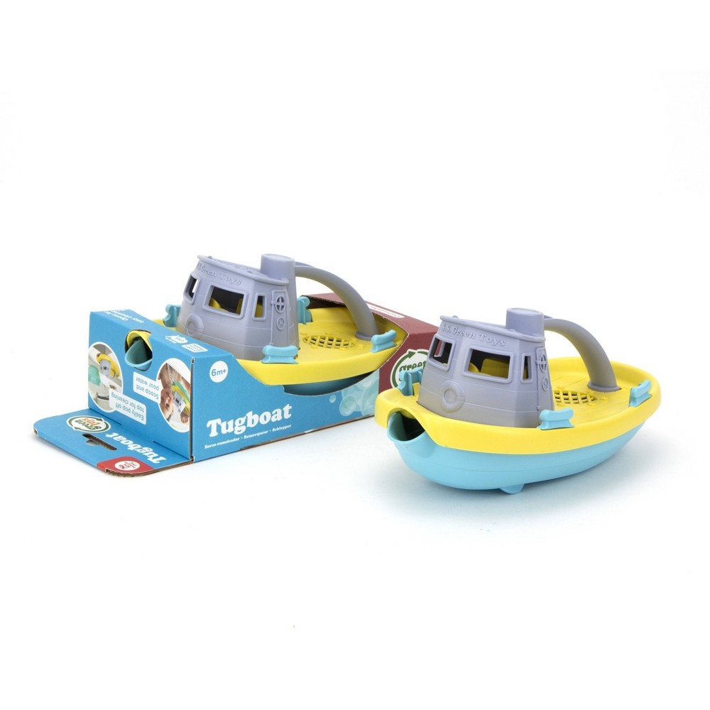 slide 7 of 9, Green Toys Target Exclusive Tug Boat Grey Top, 1 ct