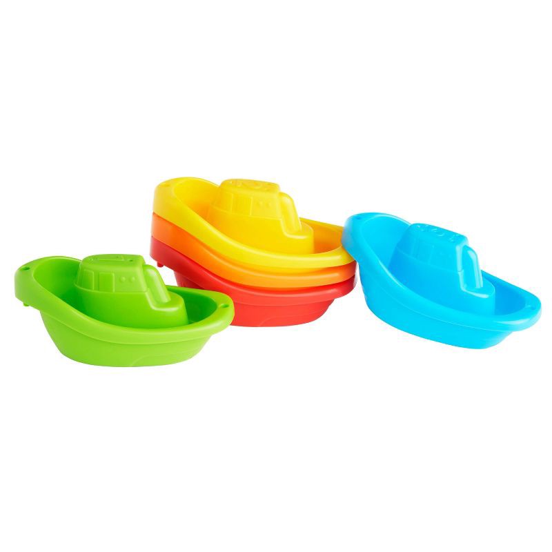 slide 2 of 6, Munchkin Fleet Of Five Boats Bath Toy, 1 ct