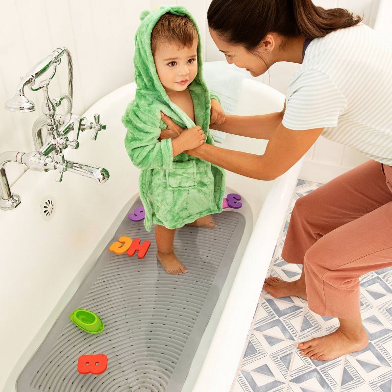 slide 2 of 7, Munchkin Soft Spot Cushioned Bath Mat - Gray, 1 ct