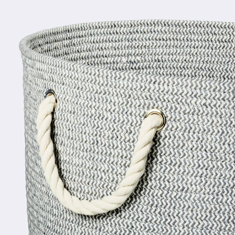 slide 3 of 3, Large Round Coiled Rope Basket - Cloud Island™, 1 ct