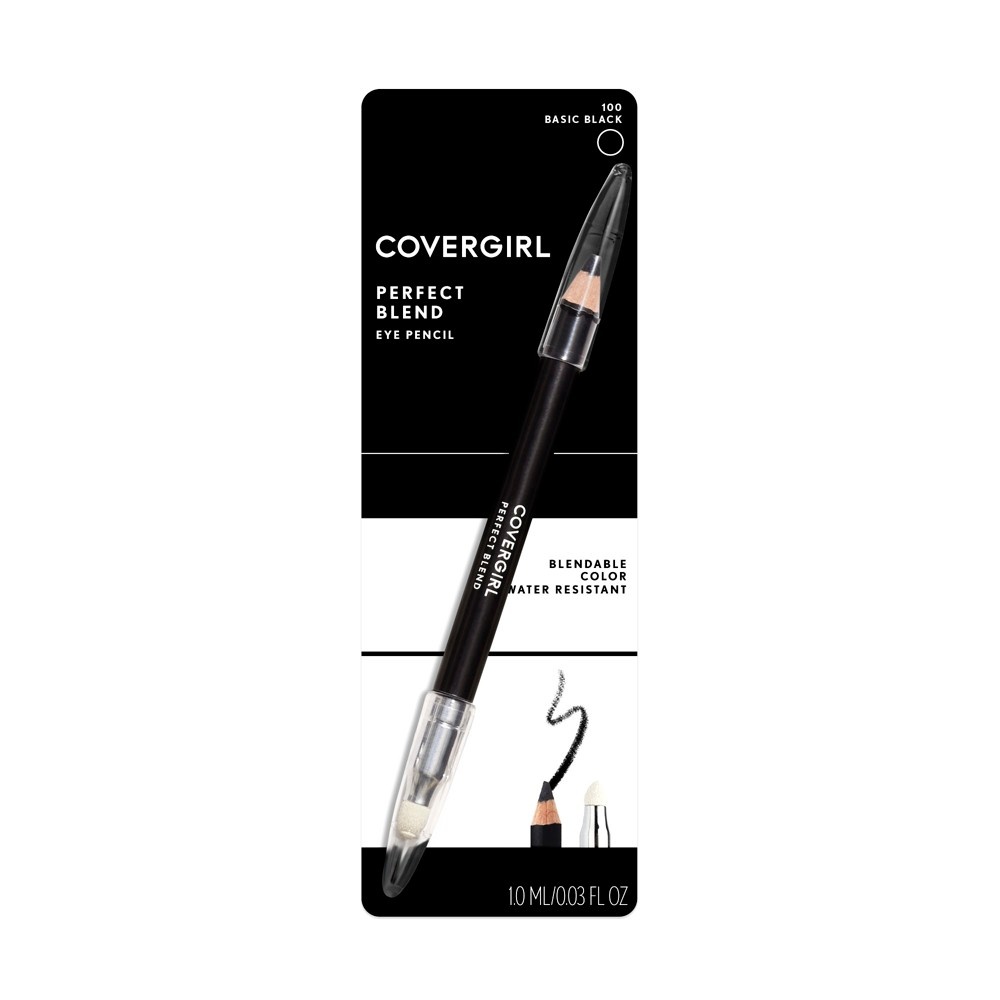 slide 5 of 5, Covergirl Perfect Blend Eye Pencil Black, 1 ct