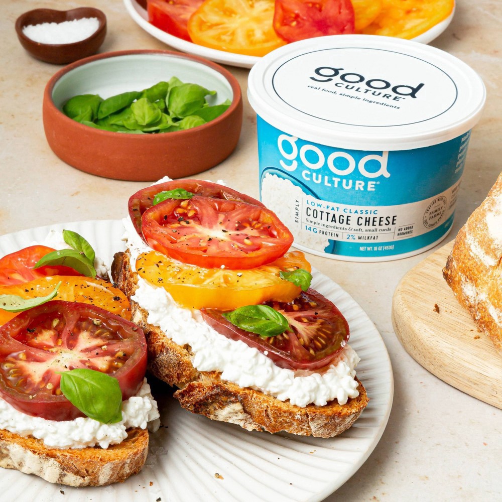 slide 10 of 11, Good Culture 2% Low-Fat Classic Cottage Cheese - 16oz, 16 oz