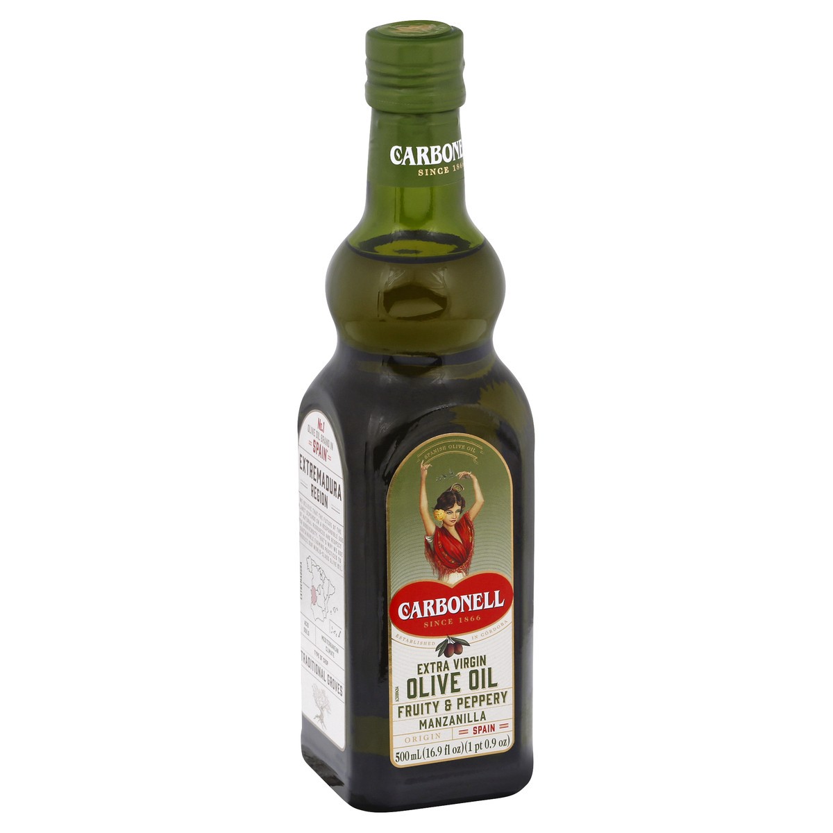 slide 3 of 13, Carbonell Extra Virgin Fruity & Peppery Manzanilla Olive Oil 500 ml, 500 ml