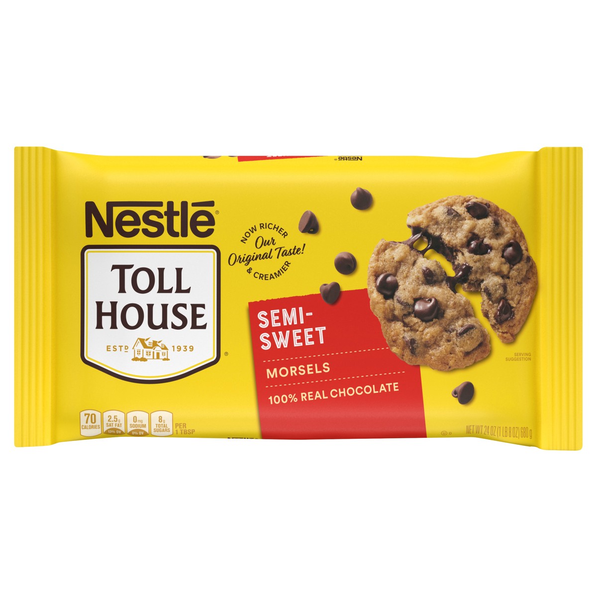 slide 6 of 11, Toll House Semi Sweet Chocolate Chips, 24 Oz, 24 oz