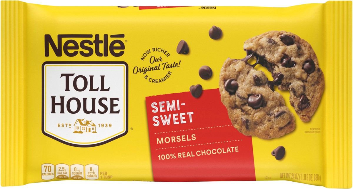 slide 9 of 11, Toll House Semi Sweet Chocolate Chips, 24 Oz, 24 oz