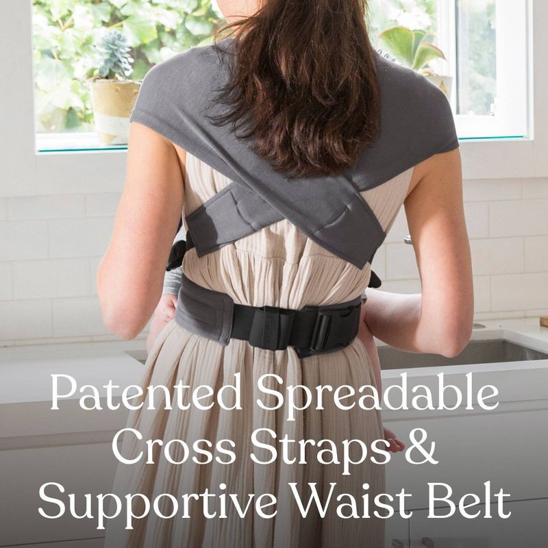 slide 4 of 8, Ergobaby Embrace Cozy Knit Newborn Carrier - Heather Gray, 1 ct