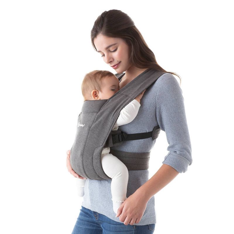 slide 1 of 8, Ergobaby Embrace Cozy Knit Newborn Carrier - Heather Gray, 1 ct