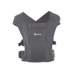 Ergobaby Embrace Cozy Knit Newborn Carrier - Heather Gray: Buckle Closure, Infant Head Support, 7-25 lbs Capacity