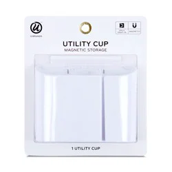 U Brands Utility Cup Magnetic Storage GRUV - White