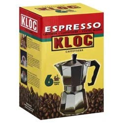 Kloc Coffee Maker, 6 Cups, Espresso