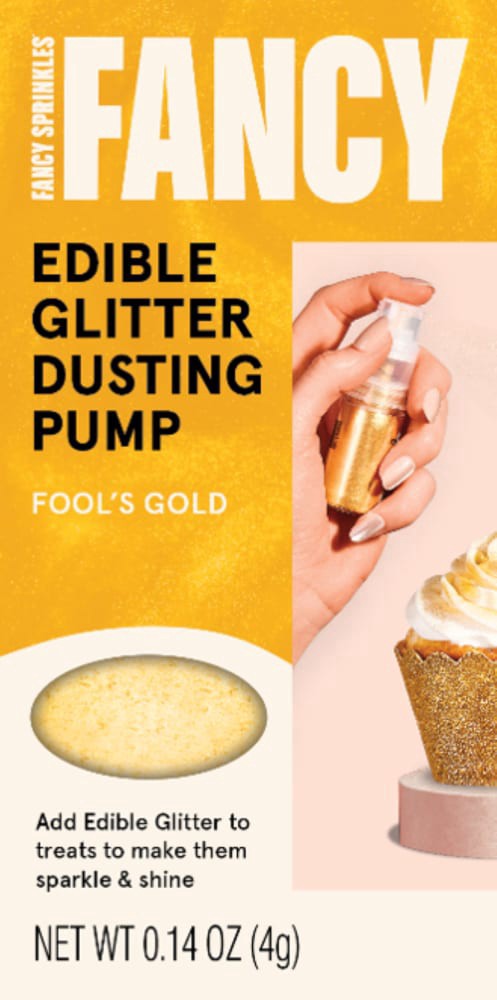 slide 1 of 2, Fancy Sprinkles Fool's Gold Edible Glitter Dusting Pump Kit - 0.14 oz, 0.14 oz