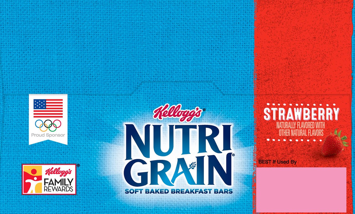 slide 5 of 12, Nutri-Grain Soft Baked Breakfast Bars, Strawberry, 24 Ct, 31.2 Oz, Box, 31.2 oz
