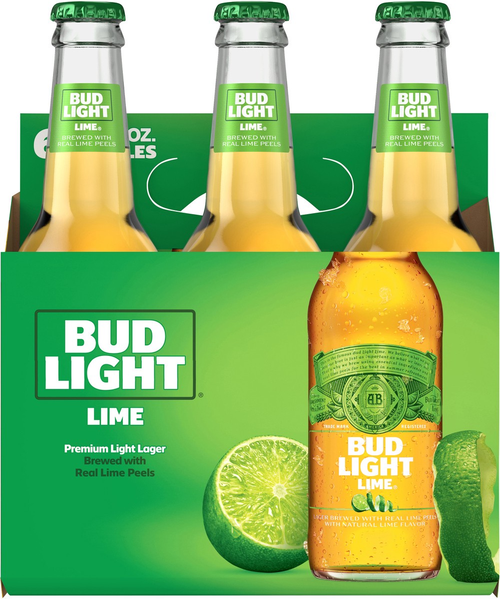 slide 2 of 6, BUD LIGHT LIME Beer, 12 fl oz