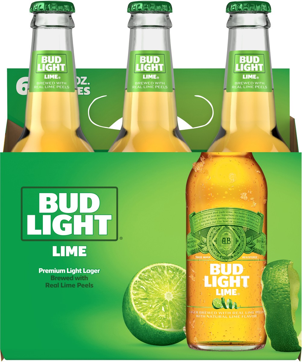 slide 3 of 6, BUD LIGHT LIME Beer, 12 fl oz