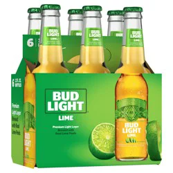 BUD LIGHT LIME Lime Beer, 6 Pack Beer, 12 FL OZ Bottles, 4.2% ABV