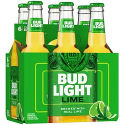 BUD LIGHT LIME Lime Beer, 6 Pack Beer, 12 FL OZ Bottles, 4.2% ABV