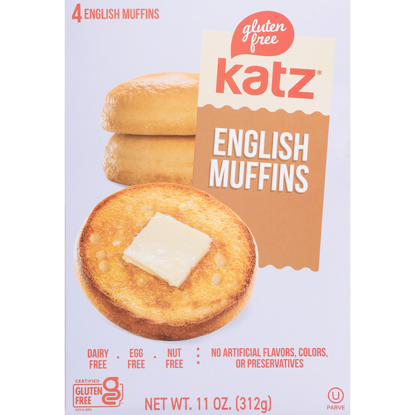 slide 1 of 1, Katz G/Free Muffin English, 1 ct