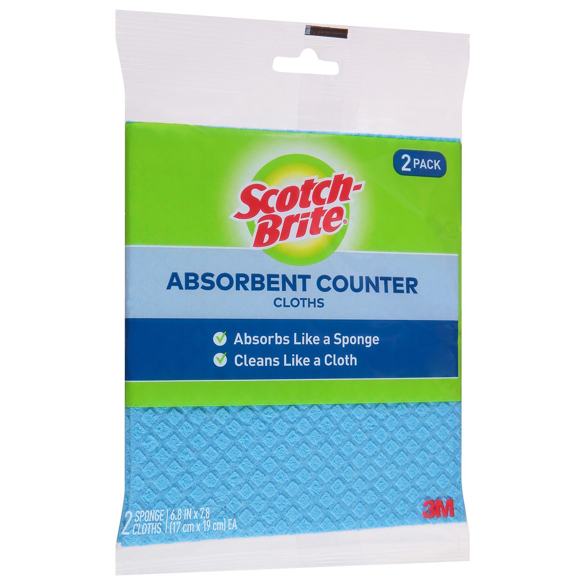 slide 2 of 9, Scotch-Brite Cloths, Absorbent Counter, 2 Pack, 2 ct