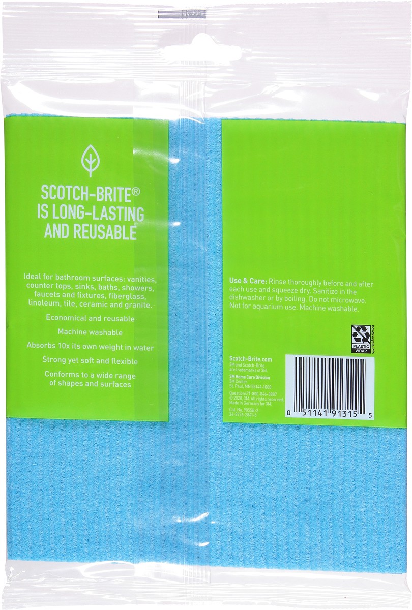 slide 5 of 9, Scotch-Brite Cloths, Absorbent Counter, 2 Pack, 2 ct