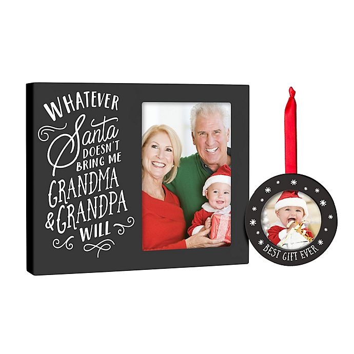 slide 1 of 5, Pearhead Grandparents Frame and Ornament Set, 2 ct