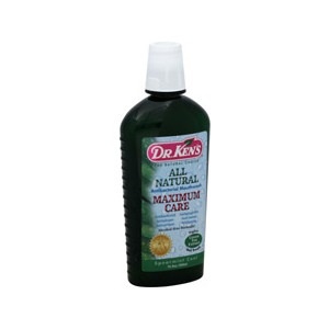 slide 1 of 1, Dr. Ken's Maximum Care Antibacterial Mouthwash Spearmint Cool, 16 oz