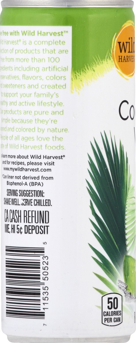 slide 7 of 9, Wild Harvest 100% Coconut Water - 8 fl oz, 8 fl oz