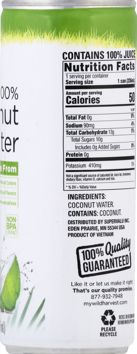 slide 5 of 9, Wild Harvest 100% Coconut Water - 8 fl oz, 8 fl oz