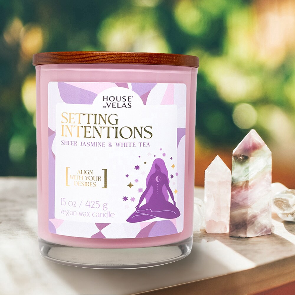 slide 2 of 2, House of Velas® Setting Intentions Sheer Jasmine & White Tea, 15 oz