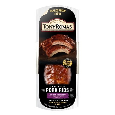 slide 1 of 1, Tony Roma's Sweet Hickory Baby Back Pork Ribs, 24 oz
