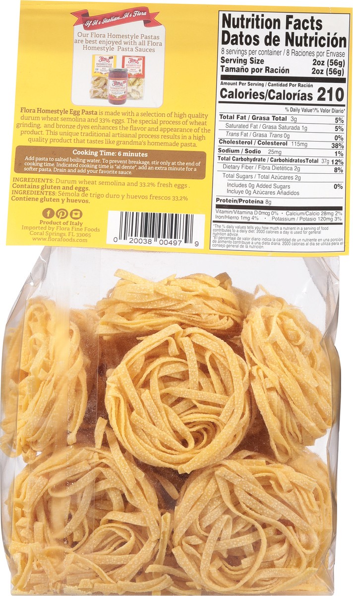 slide 12 of 13, Flora Homestyle Egg Tagliatelle 16.02 oz, 16.02 oz