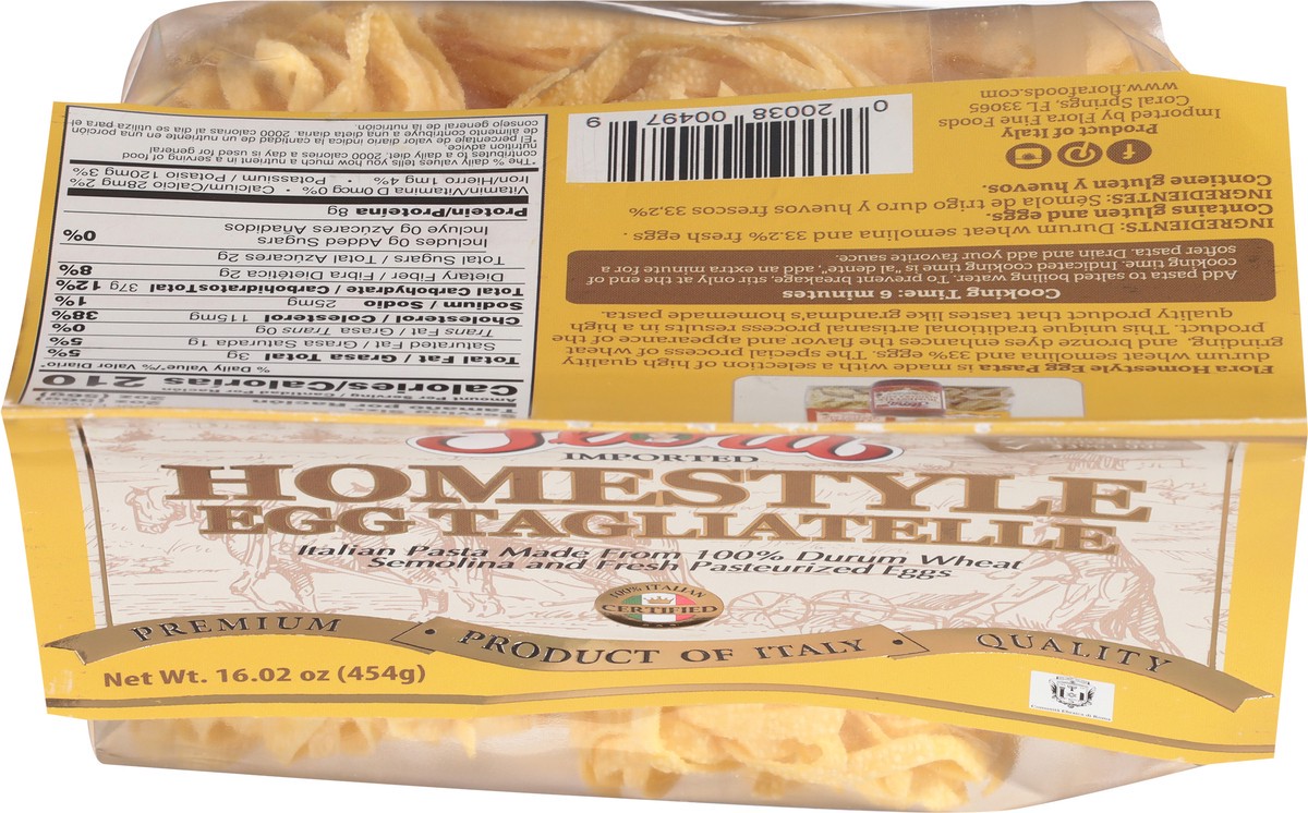 slide 10 of 13, Flora Homestyle Egg Tagliatelle 16.02 oz, 16.02 oz