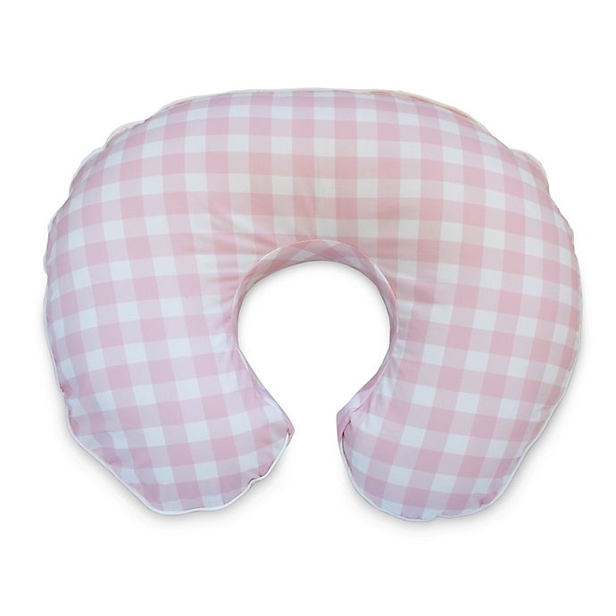 slide 2 of 8, Boppy Nursing Pillow Slipcover - Pink Plaid, 1 ct