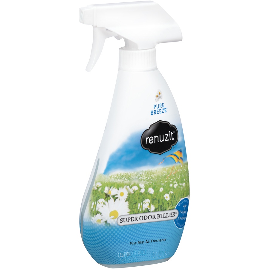 slide 3 of 6, Renuzit Super Odor Killer Pure Breeze Fine Mist Air Freshener, 13 fl oz