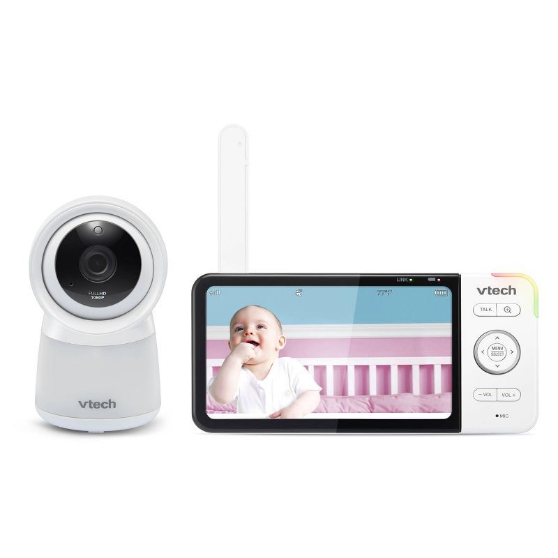 slide 2 of 8, V-Tech VTech Digital 5" Video Monitor Fixed FHD with Remote Access, 1 ct