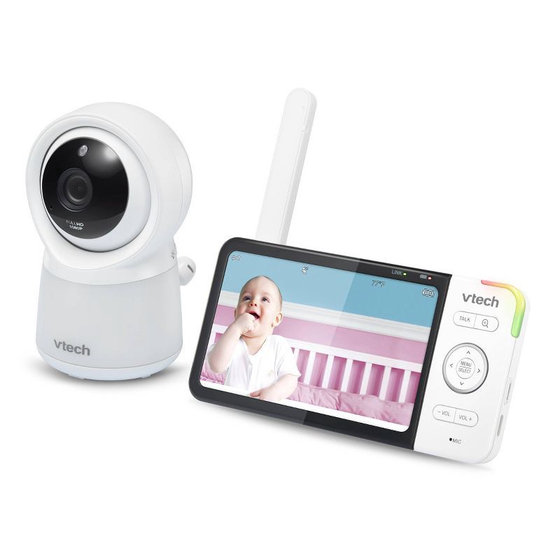 slide 3 of 8, V-Tech VTech Digital 5" Video Monitor Fixed FHD with Remote Access, 1 ct