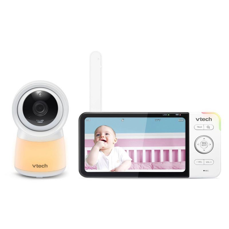 slide 1 of 8, V-Tech VTech Digital 5" Video Monitor Fixed FHD with Remote Access, 1 ct