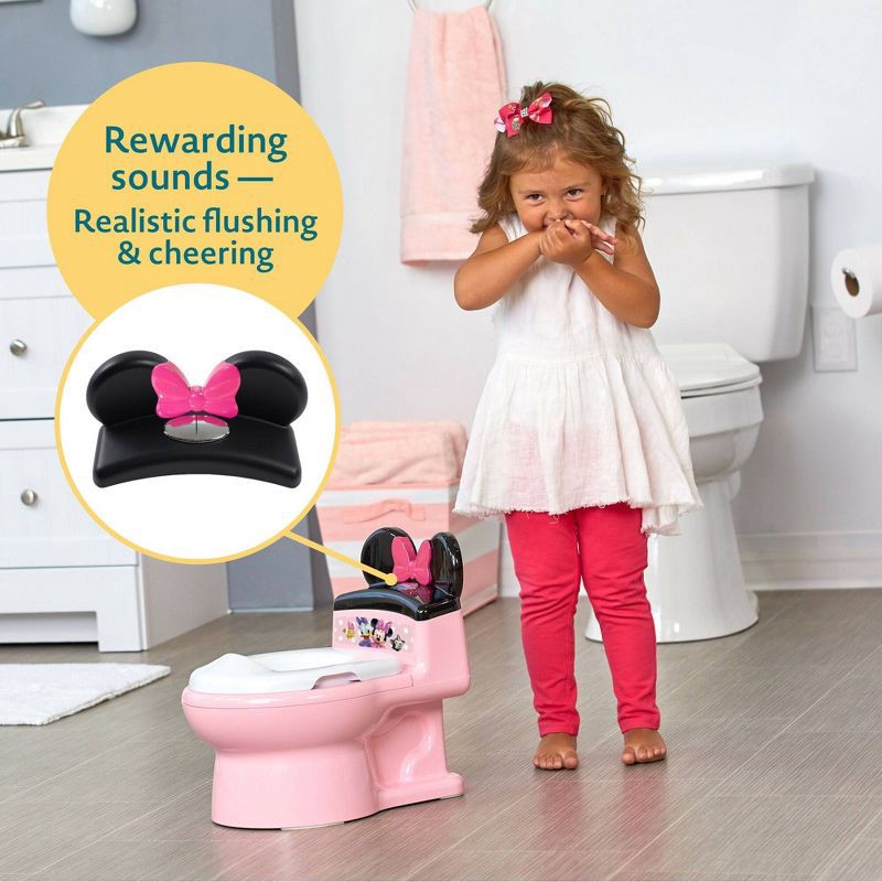 slide 3 of 9, Disney Minnie Mouse Potty Chair and Toddler Toilet Seat, 1 ct