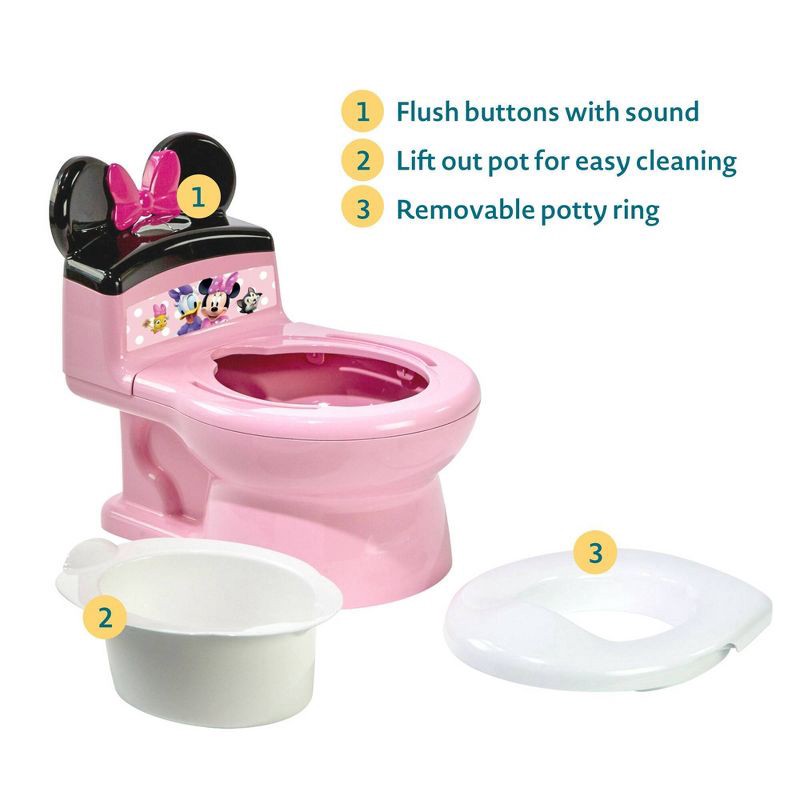 slide 4 of 9, Disney Minnie Mouse Potty Chair and Toddler Toilet Seat, 1 ct