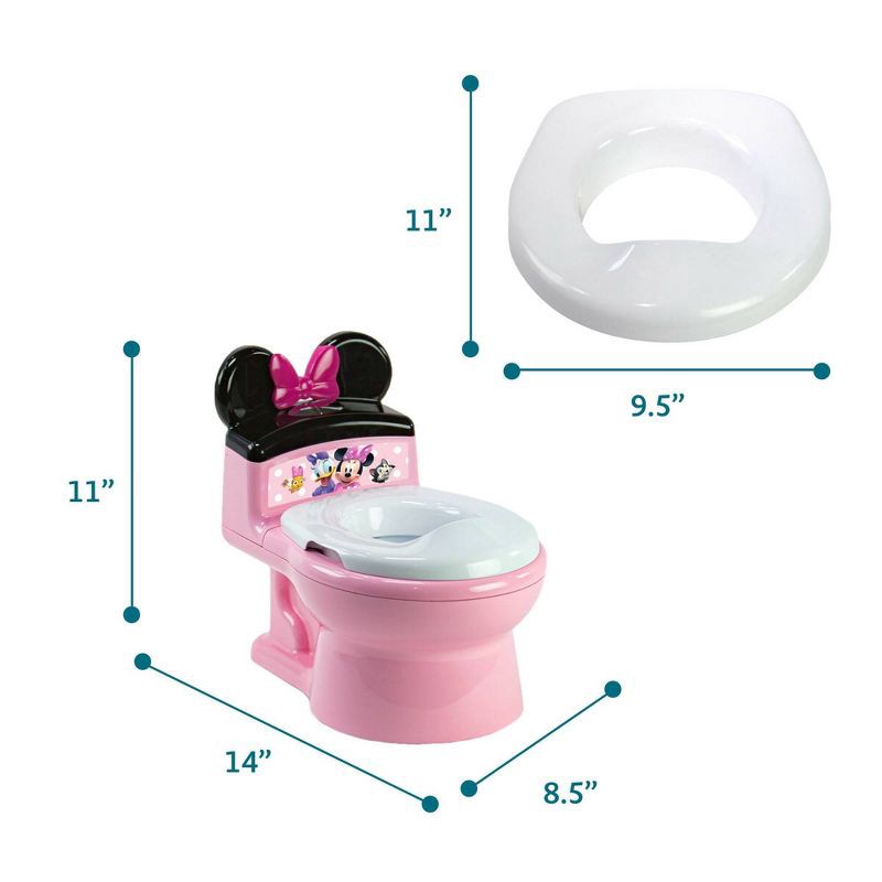 slide 6 of 9, Disney Minnie Mouse Potty Chair and Toddler Toilet Seat, 1 ct