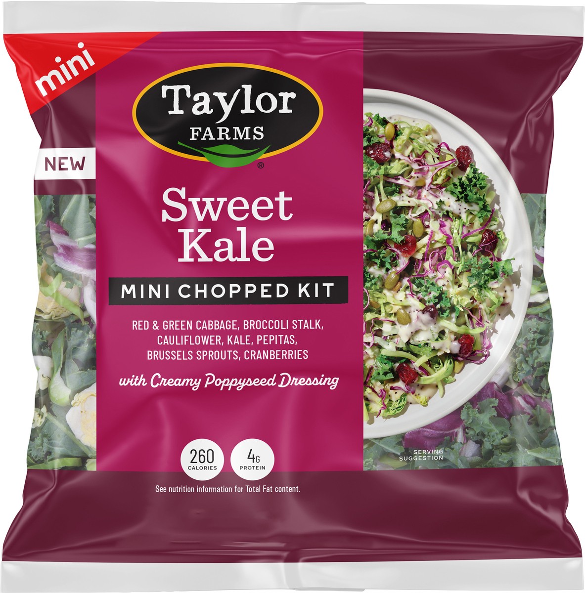 slide 6 of 6, Taylor Farms Sweet Kale Mini Chopped Salad Kit, 4.5 oz