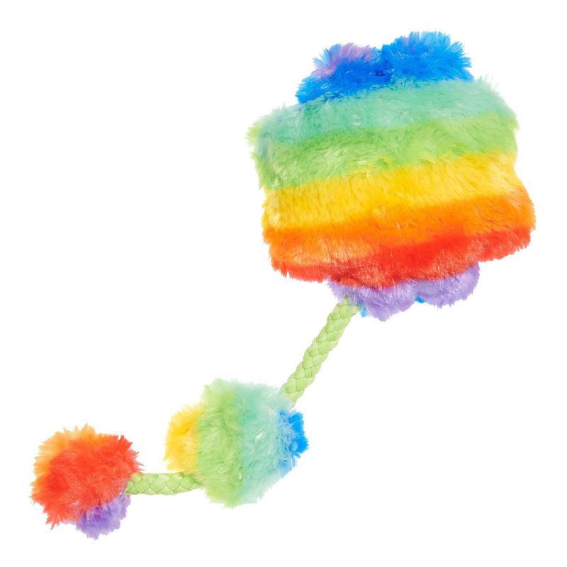 slide 6 of 7, BARK 2.75" Snack Pack Tooty the Toot Dog Rope Plush Toy, 1 ct