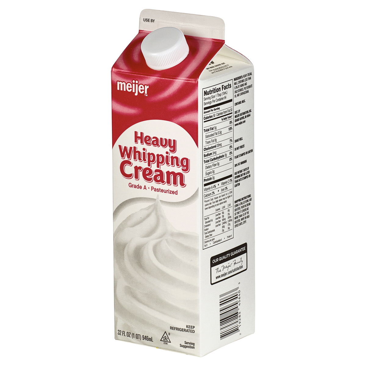 Meijer Whipping Cream 1 qt Shipt