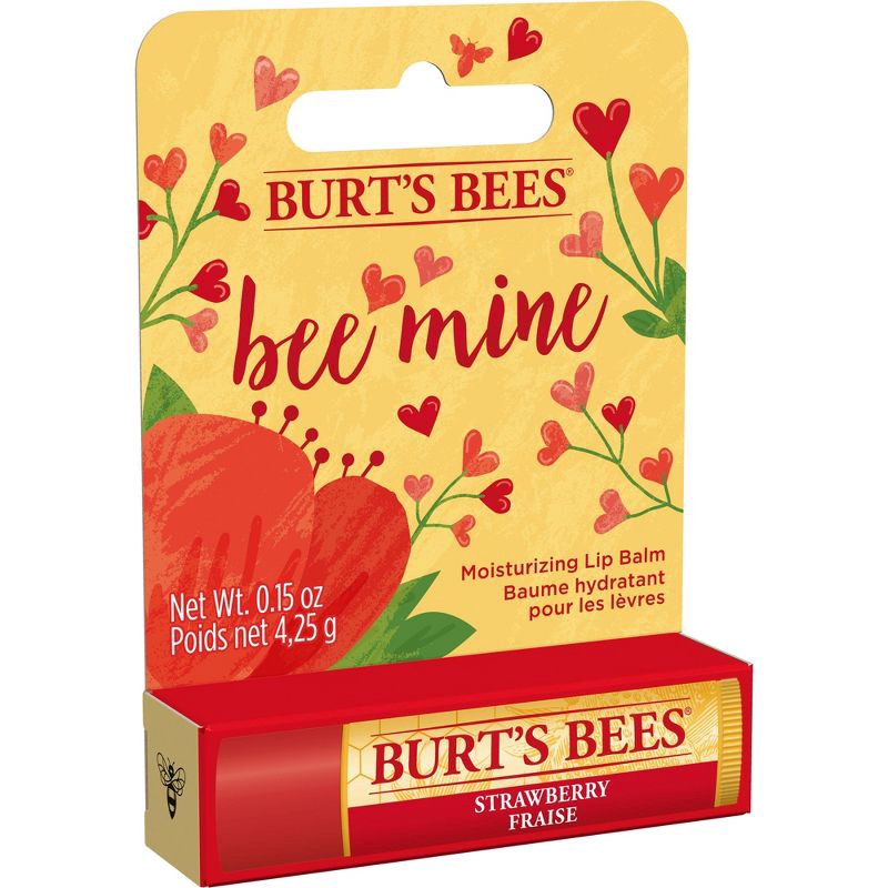 slide 2 of 8, Burt's Bees Bee Mine Moisturizing Lip Balm - Strawberry - 0.15oz, 0.15 oz