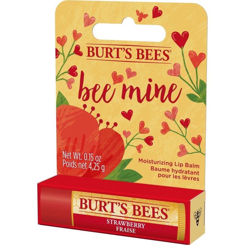 slide 6 of 8, Burt's Bees Bee Mine Moisturizing Lip Balm - Strawberry - 0.15oz, 0.15 oz