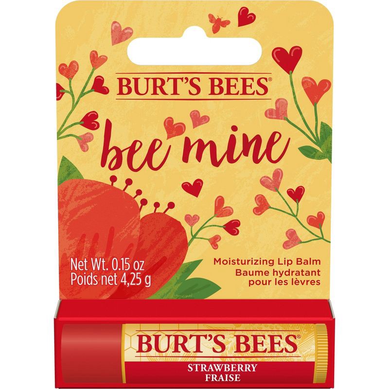 slide 1 of 8, Burt's Bees Bee Mine Moisturizing Lip Balm - Strawberry - 0.15oz, 0.15 oz