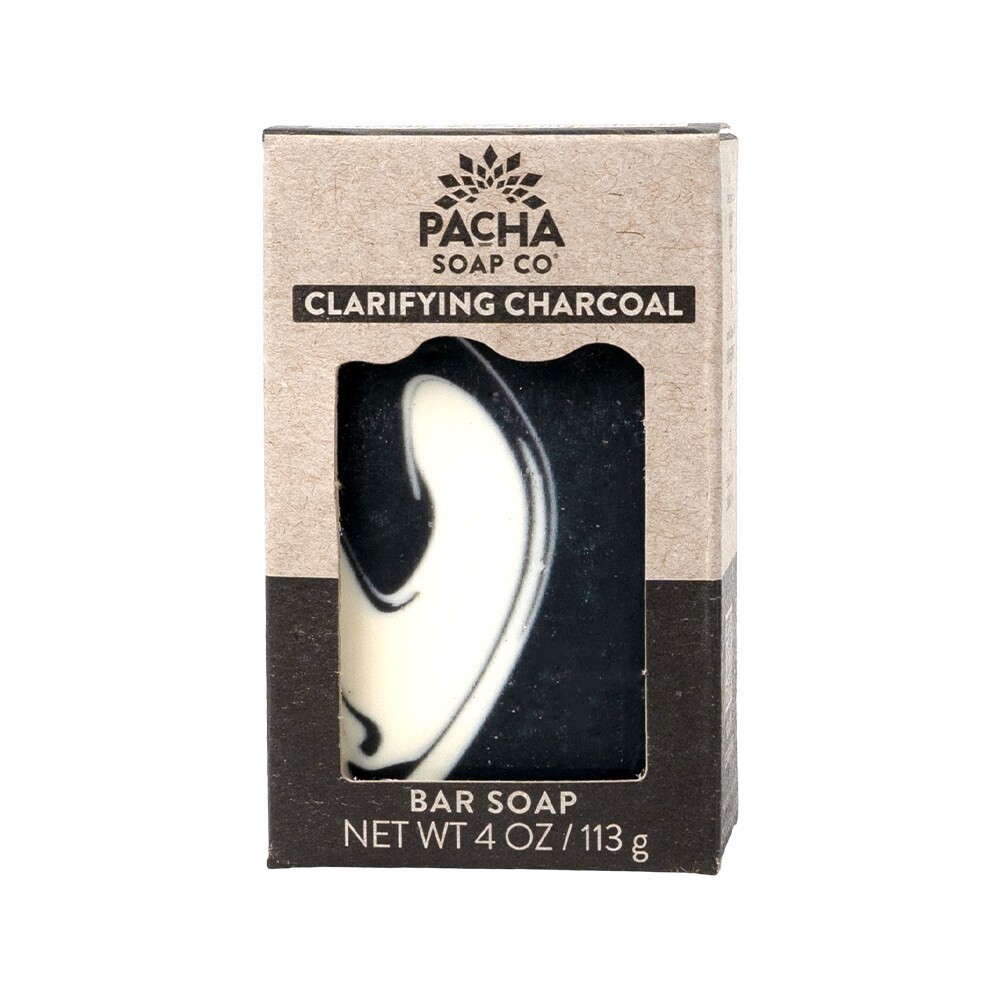 slide 1 of 1, Pacha Soap Co. Bar Soap Clarifying Charcoal, 4 oz