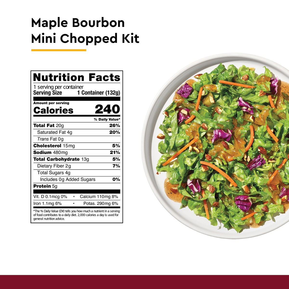 slide 6 of 6, Taylor Farms® Maple Bourbon Mini Chopped Salad Kit, 4.4 oz