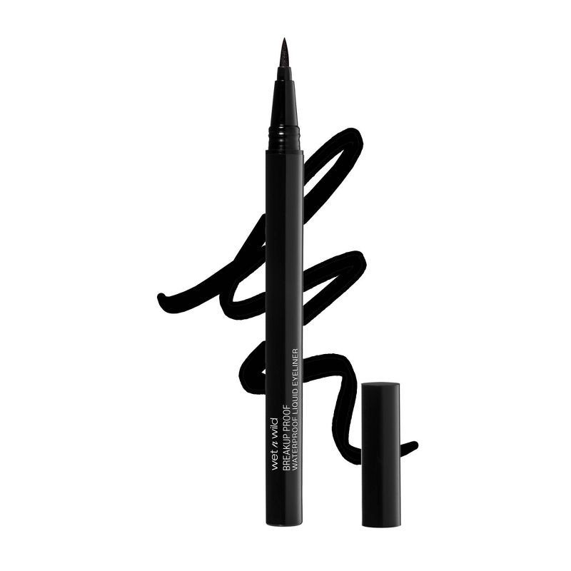 slide 4 of 7, Wet n Wild Megalast Breakup-Proof Liquid Eyeliner – Black - 0.03 fl oz, 0.03 fl oz